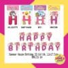 (1Set) Banner Happy Birthday karakter GIRL