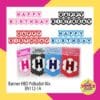 (1Set) Banner Happy Birthday segilima Polkadot