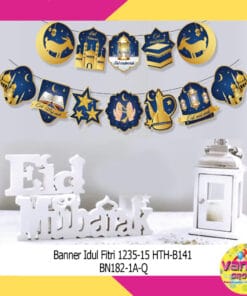 (1Set) Banner Ornamen Idul Fitri B141