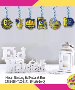 (1Set) Hiasan Gantung Eid Mubarak Ornamen
