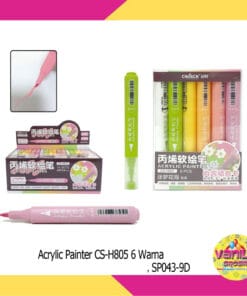 (1Set Isi 6 Warna) Spidol Acrylic Painter