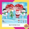 (1Set Isi 6Pcs) Balon Foil Set Natal