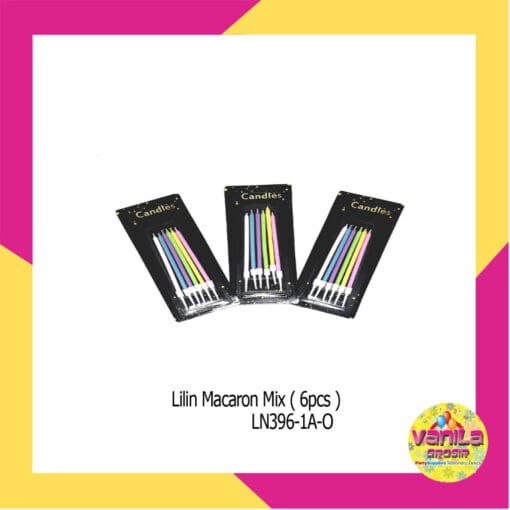 (1Set Isi 6Pcs) Lilin Macaron MIX