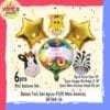 (1Set Isi 6pcs) Balon Foil Set Karakter Animal