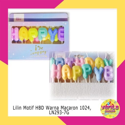 (1Set) Lilin Motif HBD Macaron