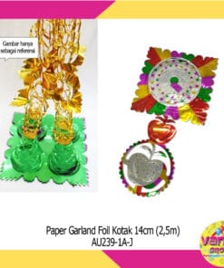 (1Set) Paper Garland Foil Natal