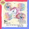 (1Set isi 5Pcs) Balon foil set HBD KArakter Unicorn