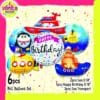 (1Set isi 6Pcs) Balon foil set karakter Submarine