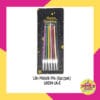 (1Set isi 6pcs) Lilin Metalik Mix