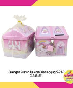 (1pcs) Celengan Rumah Kaleng Unicorn
