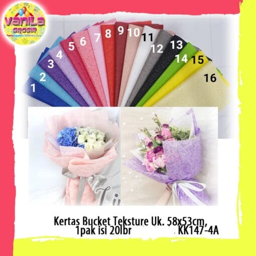 (20Lembar) Kertas bucket Texture