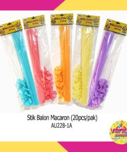 (20Pcs) Stik + Cup Balon Warna
