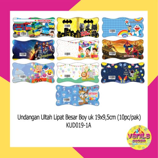 20Pcs Undangan BOY + FREE PLASTIK