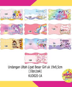 20Pcs Undangan GIRL + FREE PLASTIK