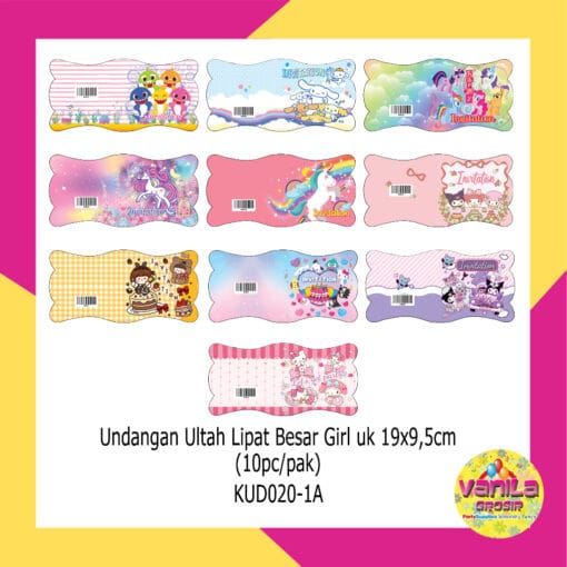 20Pcs Undangan GIRL + FREE PLASTIK