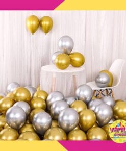(24PCS) PAKET BALON CHROME + CHROME