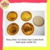 (10Pcs) Piring bulat kue tart Coklat motif