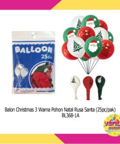 (25Pcs) Balon Christmas Pohon Rusa Santa