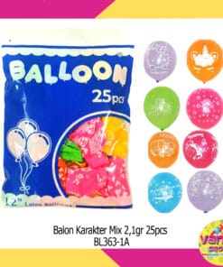 (25Pcs) Balon Karakter Mix (2