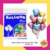 (25Pcs) Balon Love Chrome Mix