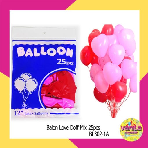 (25Pcs) Balon Love Hati
