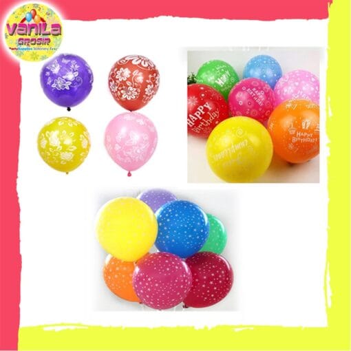 balon ulang tahun printed mix