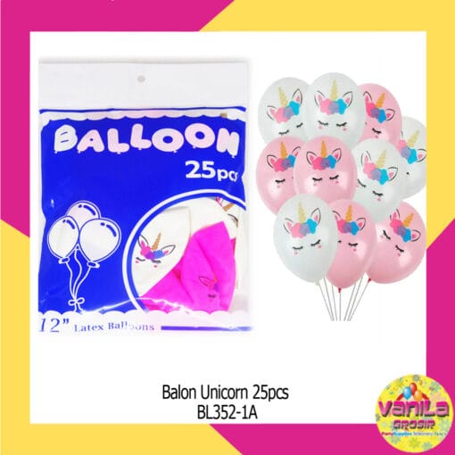 (25Pcs) Balon Unicorn