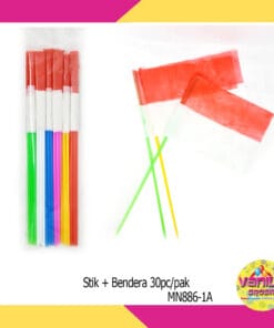 (30Pcs) Bendera Stik Merah Putih