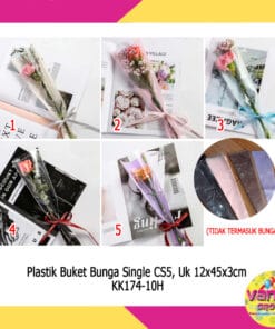 (40Lembar) Kantong Buket Bunga Single Polos