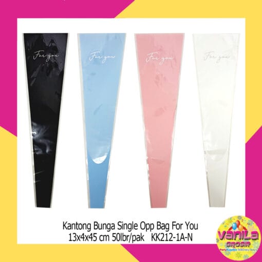 (50Lembar) Kantong Bunga Single Motif Bag For You