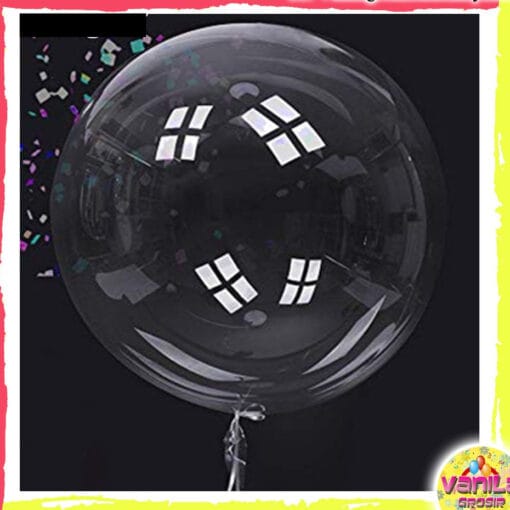 50PCS BALON PVC TRANSPARAN