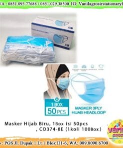 (50Pcs) Masker hijab 3ply