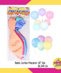 (5Pcs) Balon Jumbo Macaron Mix 18inch