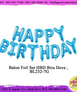 BALON FOIL SET HBD BIRU (DOFF)