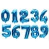 Balon Foil Angka Biru
