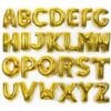 Balon Foil Huruf Gold