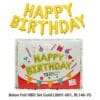 Balon Foil Huruf HAPPY BIRTHDAY GOLD