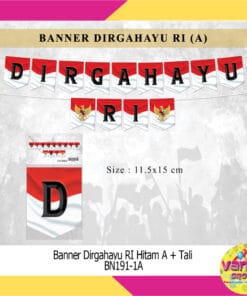Banner Dirgahayu RI + tali
