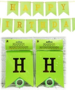 Banner Happy Birthday HIJAU