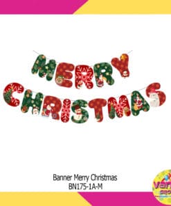 Banner Merry Christmas Bentuk