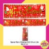 Banner merry Christmas Merah