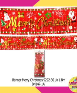 Banner merry Christmas Merah