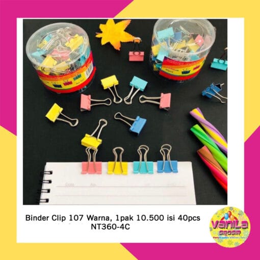 Binder Clip Warna (Isi 40Pcs)