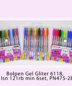 Bolpen Gel Gliter 6118