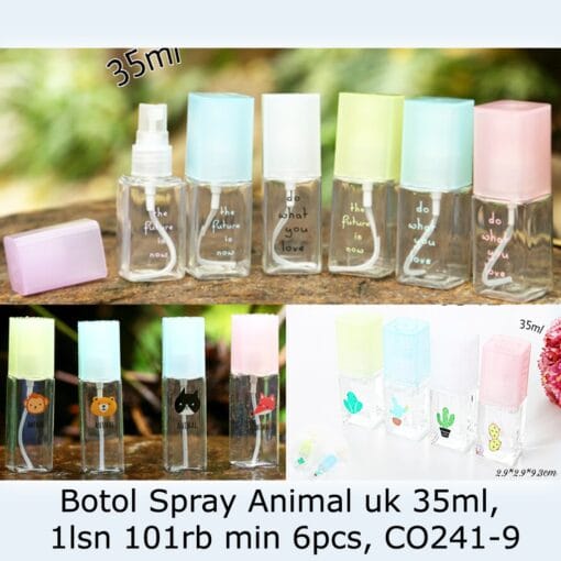 Botol Sprey Animal /Botol Kecantikan/Botol Parfum  gambar Animal
