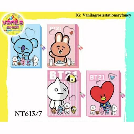 Buku diary gembok BT21