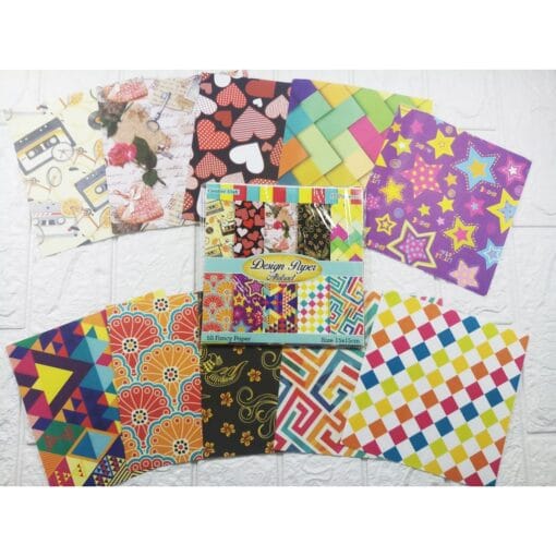 CREATIVE CRAFT DESIGN, DESIGN PAPER, PAPER DESIGN KERTAS, KERTAS SCRAPBOOK - Gambar 5