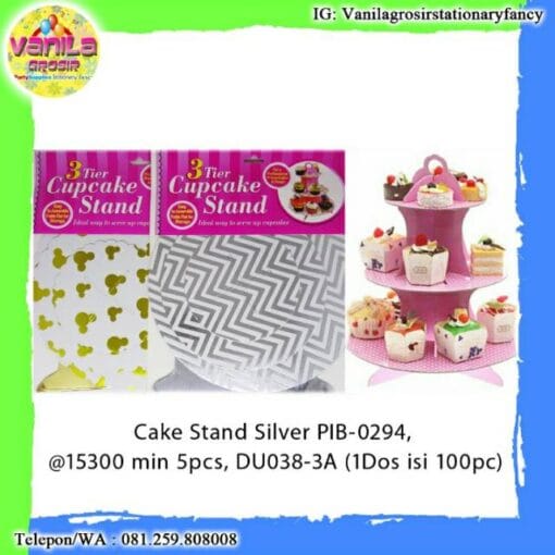 CUP CAKE STAND / CAKE STAND SILVER