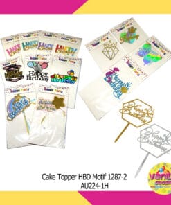 Cake Topper HBD Motif