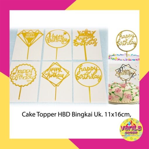Cake Topper HBD